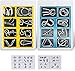 Produktbild AiYoYo 16 Stück Knobelspiele für Erwachsene und Kinder Geduldspiele IQ-Spiele Set 3D Brainteaser Metall Puzzle Spiele Spielzeug Geschenk für Weihnachten,Ostern, Geburtstag