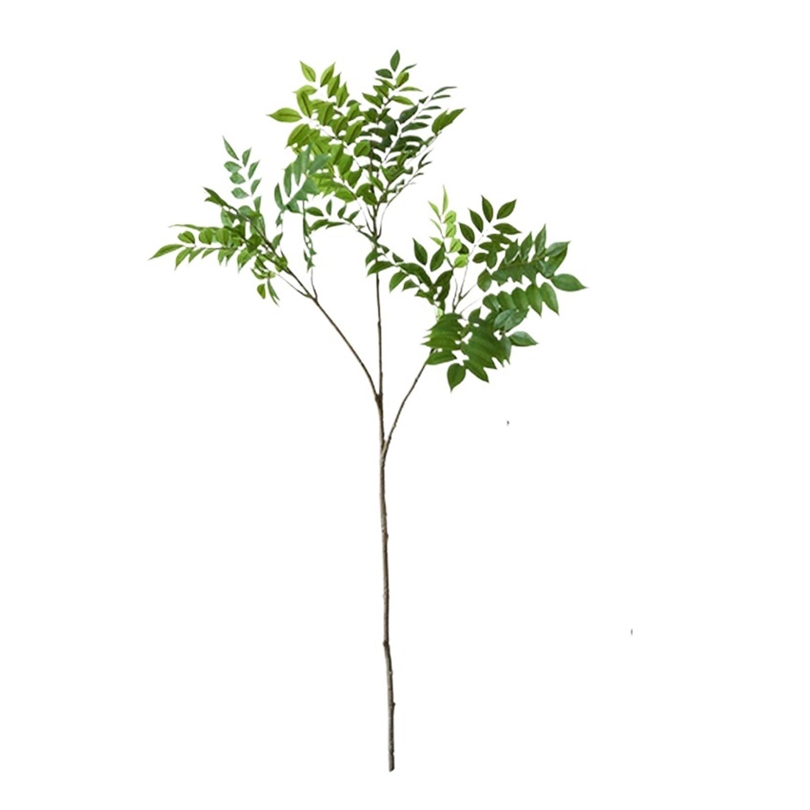 Künstliche Tannenzweige 76–140 cm große künstliche Pflanze, grün, gefälschte Farbe, Baum, Kunststoff, Ficus, hohes Palmblatt, Dekoration for den Hausgarten(140cm 3Forks)