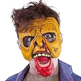 Siéntete como un zombie Zombies - Máscara media Zombie Attack, para adultos (Rubie\'s S3156)