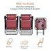 AmazonBasics - Set de 2 sillas con gravedad cero y mesa auxiliar,...