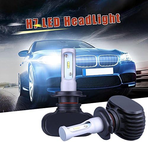 H7 Car LED Healight Bulbs 8000LM 6000K 50W Powerful Bulb Conversion Kit Replace for Halogen or HID
