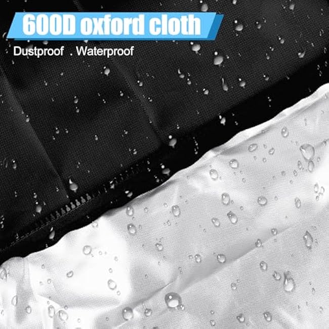 Gym Rack Cover with Zipper, Waterproof Dustproof Universal Outdoor Gym Equipment Covers for Home Gym Workout Equipment/Squat Rack/Weight Lifting Rack All Season Protective Cover