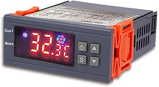 AC 110V Digital Temperature Controller Fahrenheit Thermostat Waterproof Sensor 2 Relays Thermoregulator Heating Cooling Incubator