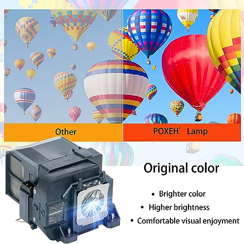 Image of ELPLP77 V13H010L77 for Epson PowerLite EB-1980WU 1985WU 1970W 1975W 4550 4650 4750W 4770W 4855WU 4950WU 4955WU G5910 HC1440 PC 1985 H543C H544C H545M H546M H563C Replacement Projector Lamp Bulb