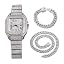 Platinum Watch & Chains 8
