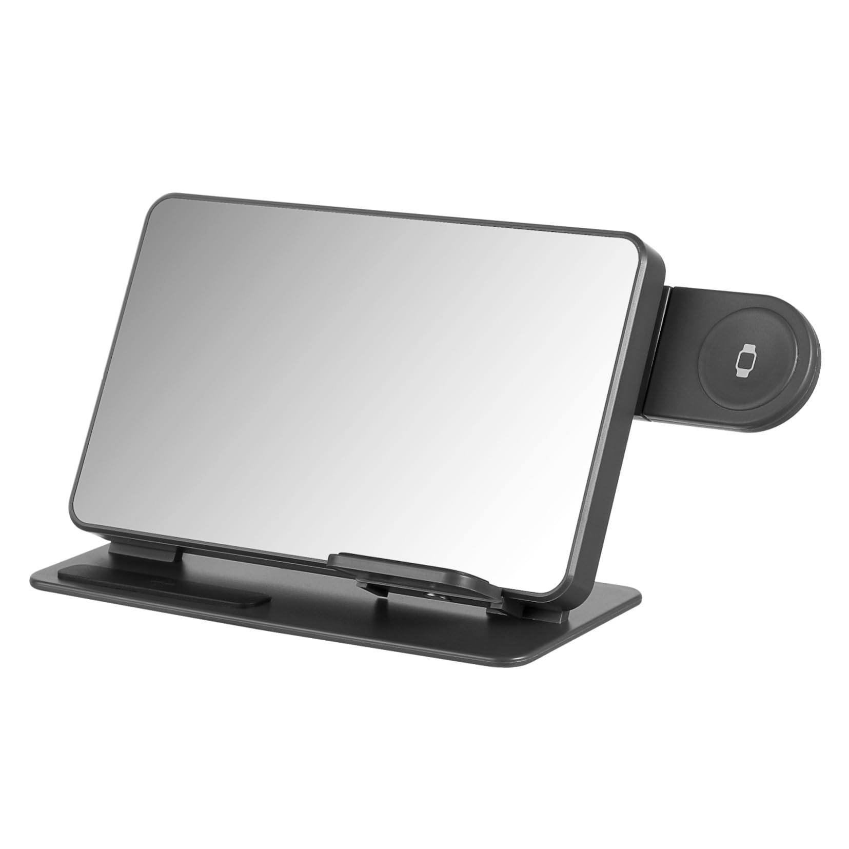Station de Charge sans Fil avec Réveil LED et Thermomètre Support Rapide Compatible Smartwatch et Écouteurs Chargeur Induction Multifonction pour Bureau et Chambre