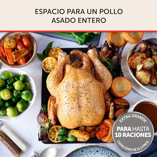 Breville Freidora de aire Halo Flexi | Horno con freidora de aire doble digital | 11 L Air Fryer: +10 raciones | Fríehorneaasa y calienta | 2400 W | Negro [VDF130X] - imagen 4