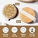Körperbürste, Trockenbürste, Massagebürste mit Naturborsten zur Förderung der Lymphfunktion und Reduktion von Cellulite, Peeling Körperbürste, Trockenmassage für straffere Haut, 2 in 1 Peelingbürste