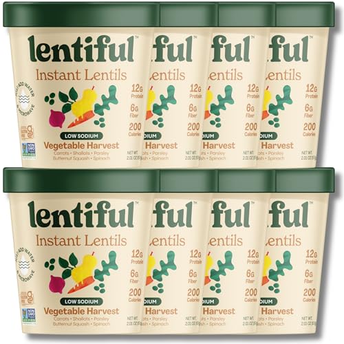 Lentiful Low Sodium Vegetable Harvest - 8 Pack Garden Veggie