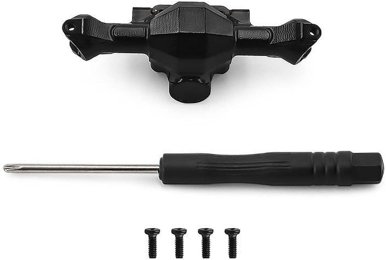 1/30 RC Crawler Car SCX30 Brass Front and Rear Axle Housing Set Assemble with Screwdriver for 1:30 Scale Crawler Car Axial SCX30 SCX 30 Upgrades Part (Front Axle)