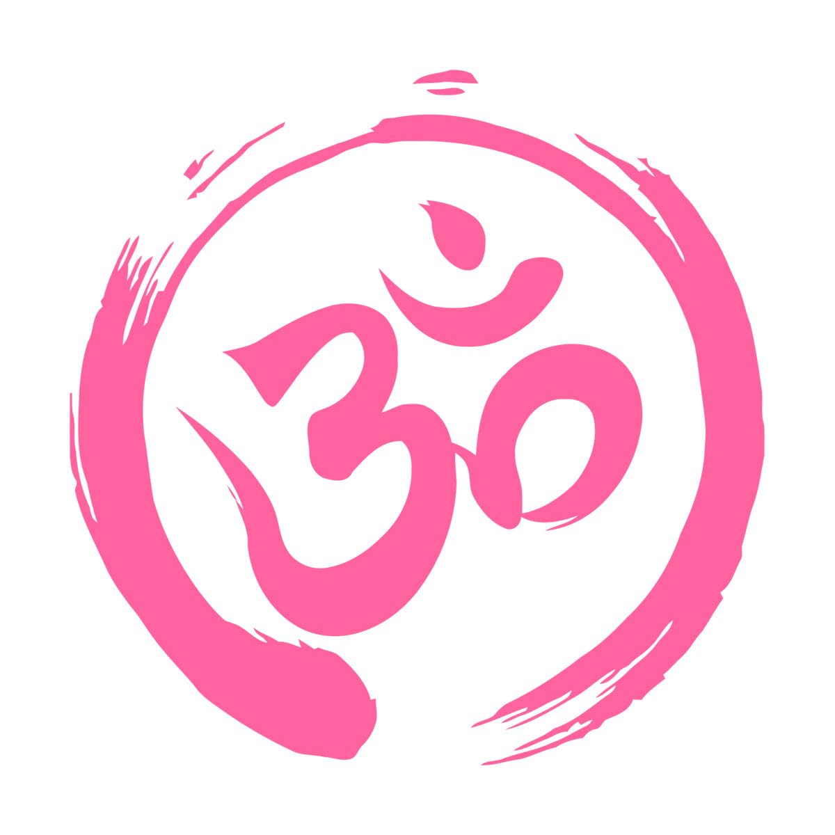 Lzhouting Wall Stickers 1916 Symbol Om Vinyl Wall Decal Om Symbol Sign Yoga Buddhism Spiritual Wall Sticker Yoga Studio Decor Design Removable Decals Small - 30X30cm