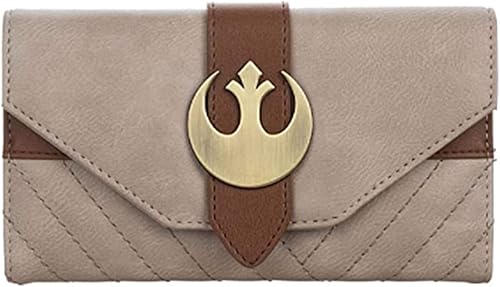 Star Wars Rey Episodio 9 - Cartera de piel sintética, Varios colores, Billetera plegable