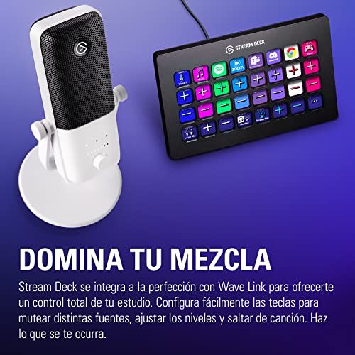 Elgato Wave:3 White - Micrófono Condensador USB Profesional para Streaming, Podcast, Juegos, Oficina, casa, Software Mezclador Gratis, plugins de Efectos, antidistorsión, Plug n Play, Mac, PC - imagen 8