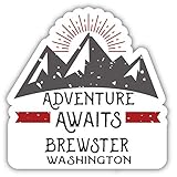 Brewster Washington Souvenir 4 Inch Vinyl Decal Sticker