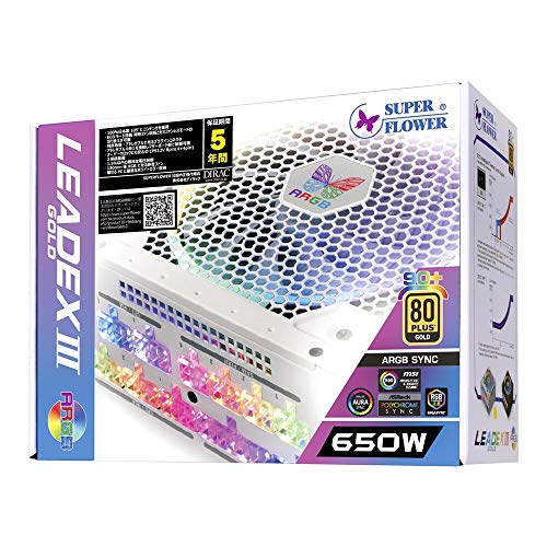 super flower leadex iii argb 箱付き 値下げしました SUPER FLOWER LEADEX III GOLD ARGB 650W 価格比較 - 価格.com
