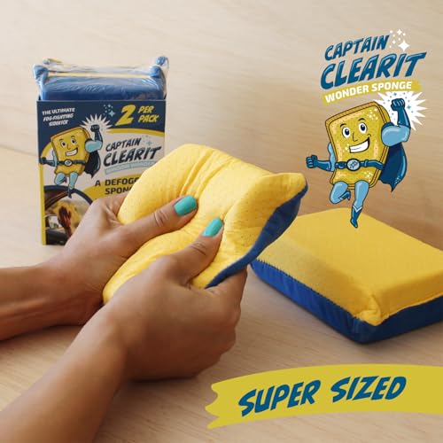 Sponge - Window Cleaner Tool for Car Windshield, Mirrors, Glass - Non-Scratch, Super Absorbent Window Cleaning Sponges - Car Cleaning Supplies 2-Pack - 6 X 4.5 X 2 in - Image 5