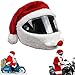 HelmüBerzug Motorradhelm,Helmet Cover Motorrad,Motorradhelm SchutzhüLle Santa,Motorradhelm üBerzug PlüSch,Helmbezug FüR Motorradhelm,Weihnachtsschmuck,EinheitsgrößE FüR Alle Helme