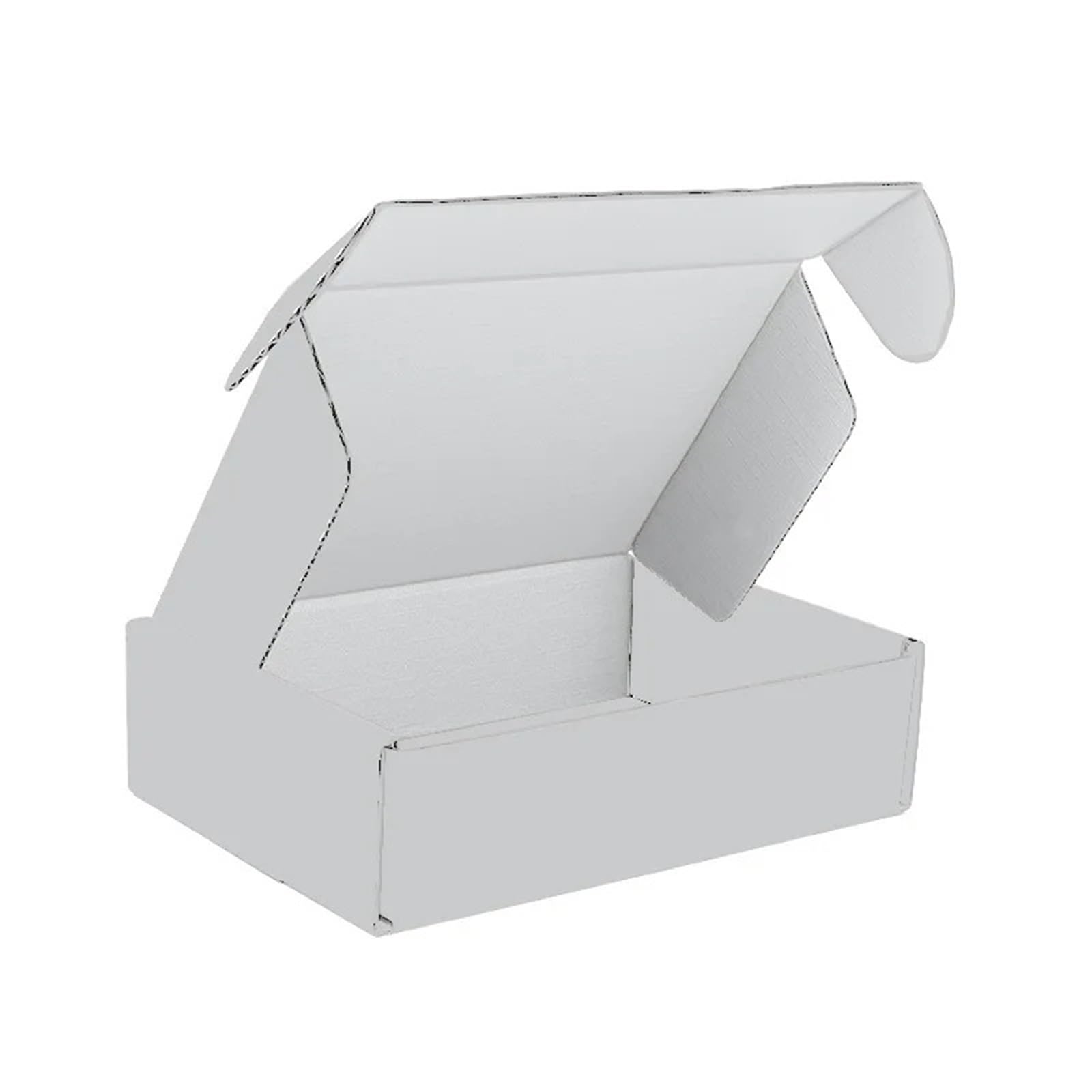 30PCS Small Shipping Boxes Corrugated Cardboard Packaging With Lids For Business Mailer Packing Pape Box For Mailer, Shipping(White,15x15x5CM)