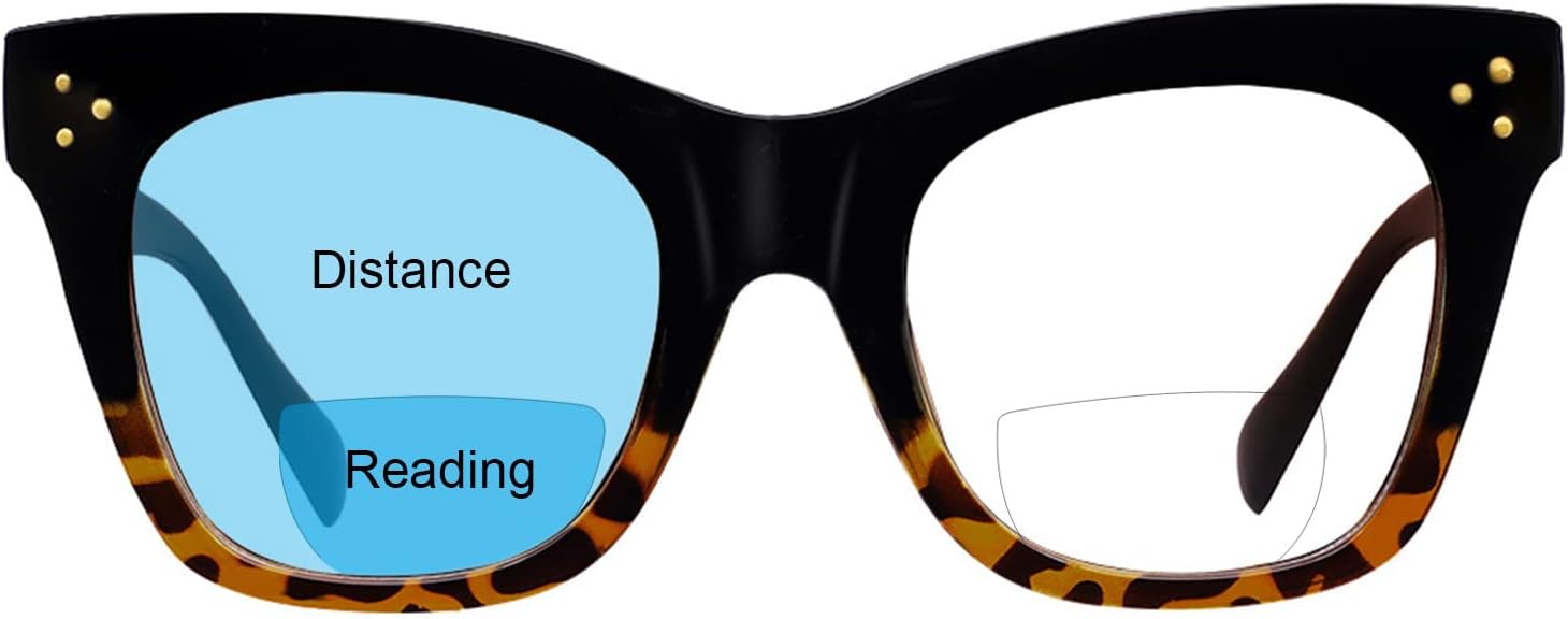 OCCI CHIARI Oversized Bifocal Reading Glasses for Women Blue Light Blocking Stylish Readers 1.0 1.5 2.0 2.5 3.0 3.5 - Image 7