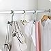 LIONWEI LIONWELI Rotating Handbag Hanger Rack Closet Storage Organizer Hooks for Bag Belt Tie Scarf 4 Color
