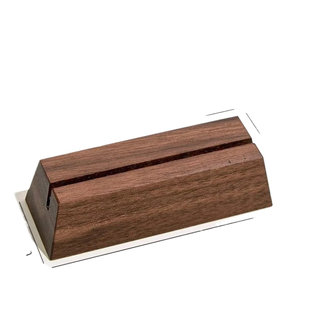 Support de carte visite en bois, porte-carte massif noyer, Base calendrier, Clip Message, plusieurs tailles (4x2cm)(3.7x10x2cm)