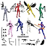 VZNYBL (Assembly Completed) 8 Packs T13 Action Figure Set, Dummy 13 3D Printed Action Figure Toy Gifts for Kids, Robot 13 ActionFigure Full Body Mechanical Doll Christmas Birthday Gift for Boys Girls