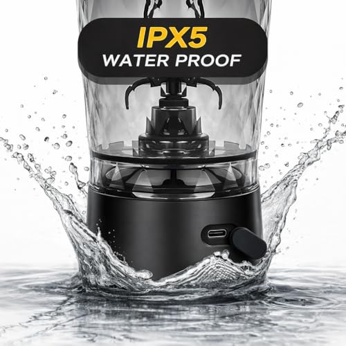 Image of DIAMOND X Mixer Grinder (Made with Tritan), 7500 RPM, IPX5 Waterproof, Type-C Cable, Portable Mixer Cup with STORAGE BOX, Mixer Electric (Black Onyx)