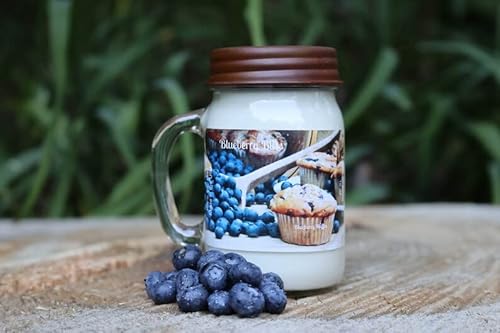 Mountain Kettle Wax Jar Candle With Blueberry Bliss - Scented Candle - St. Patrick’s Day - Fall Decor Anxiety & Stress Relief Burns Up To 60 To 80 Hours #TOP3