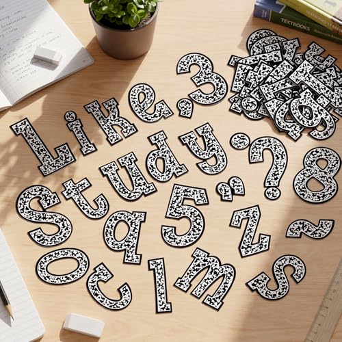 Chiffres et lettres magnétiques de 7,6 cm pour éviter les tableaux surchargés
