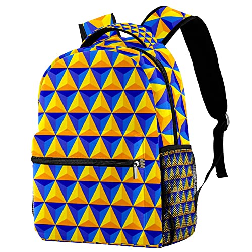 Sac à dos voyage pour campus à motif triangle pour sorties et cours