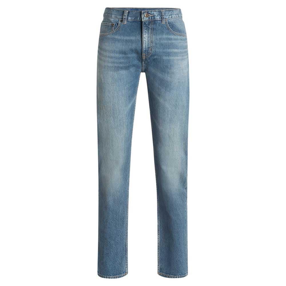 Hugo Men's Ash Jeans Trousers, Medium Blue, 34 W/32 L