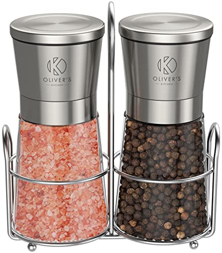 Oliver's Kitchen ® Salt & Pepper Grinder Set - 2X...