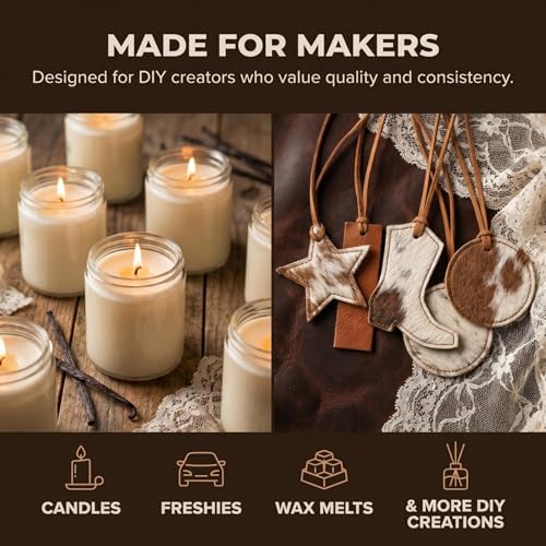 Image of Leather and Lace Fragrance from Our Leather Collection - Perfect for Adding Aroma to Freshies, Candles, and Diffusers - 8 Ounce