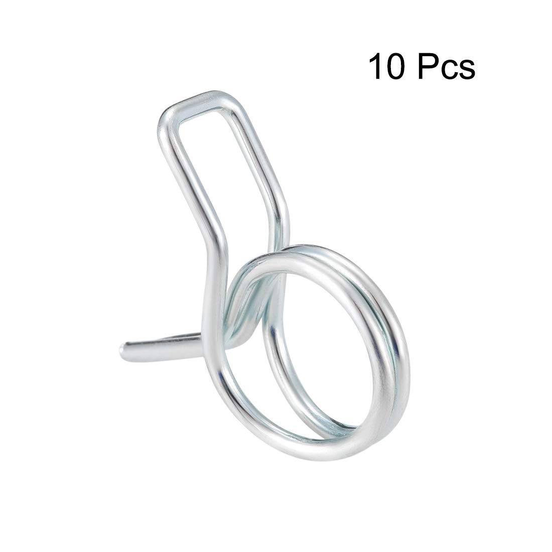 Kigniote 100 morsetti a molla, clip per tubo del carburante, kit assortito per tubi dell'acqua, tubo dell'aria, moto, scooter (5-14 mm