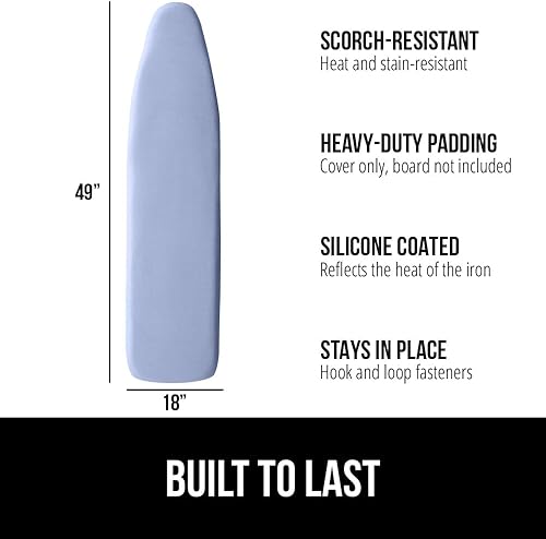 Vista 11 de Gorilla Grip - Funda reflectante de silicona para tabla de planchar