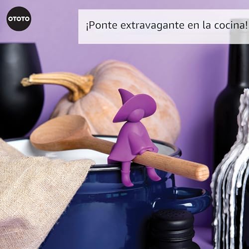 Miniatura 6 de Ototo Agatha Apoya Cucharas Cocina - Divertidos Regalos Para Cocineros - Reposa Cucharas Y Espátulas Para Cocina Y Encimera - Aparato Cocina Resistente Al Calor, Libre De Bpa