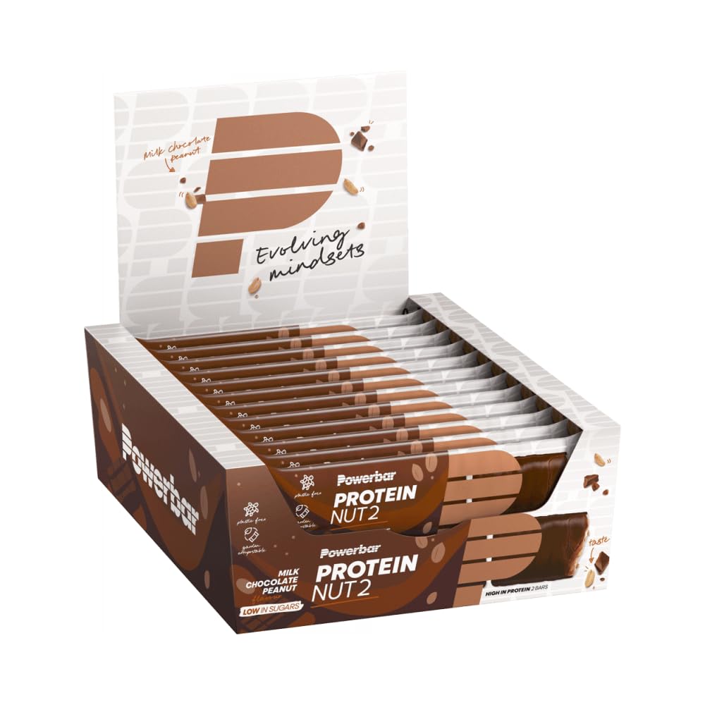 Powerbar Protein Nut2 (12x45g) Chocolate con leche y cacahuetes Barritas Barritas proteínicas