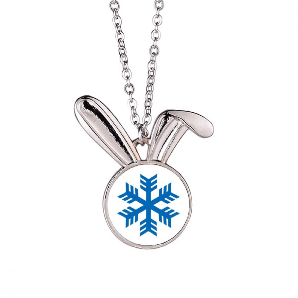 Collier lapin flocon bleu : le cadeau idéal pour un anniversaire