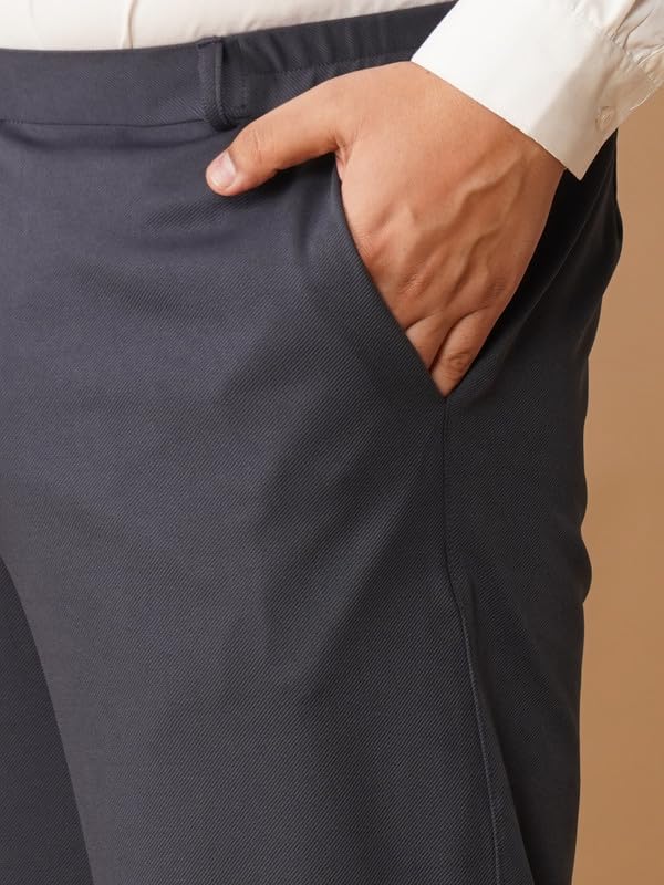 Image of OOMPH! Luxury Lycra Stretchable Formal Pants for Men | Stylish Slim Fit Men's Wear Trousers for Office or Party | Mens Fashion Dress Trouser Pant