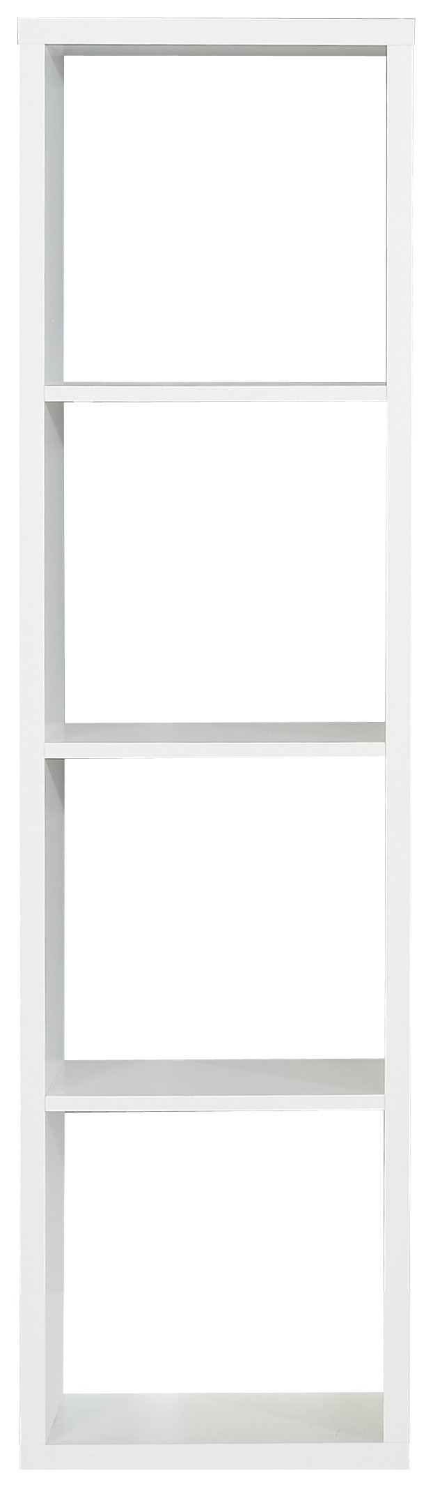 FORTE Mauro Regal 1x4 Fächer  Weiß