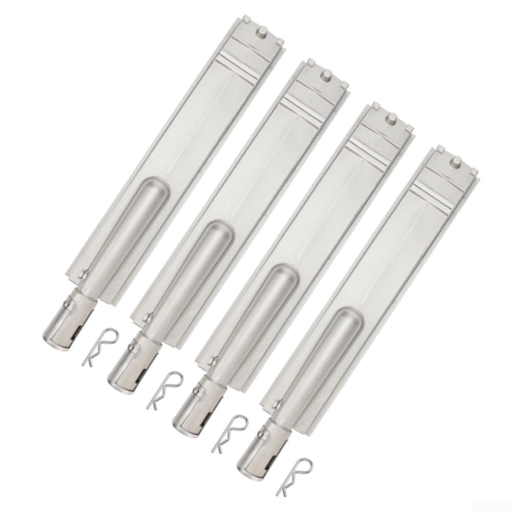 Tubo per barbecue in acciaio inox, 40,6 cm, resistente, 4 pezzi
