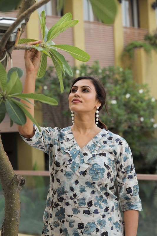 Image of Designer Women Export Quality Modal Chanderi with foil Print Top with Trousers Sophisticated Co-ord Set for Women