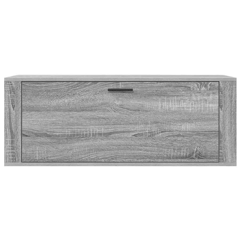 Scarpiera da Ingresso Grigio Sonoma 100x35x38 cm