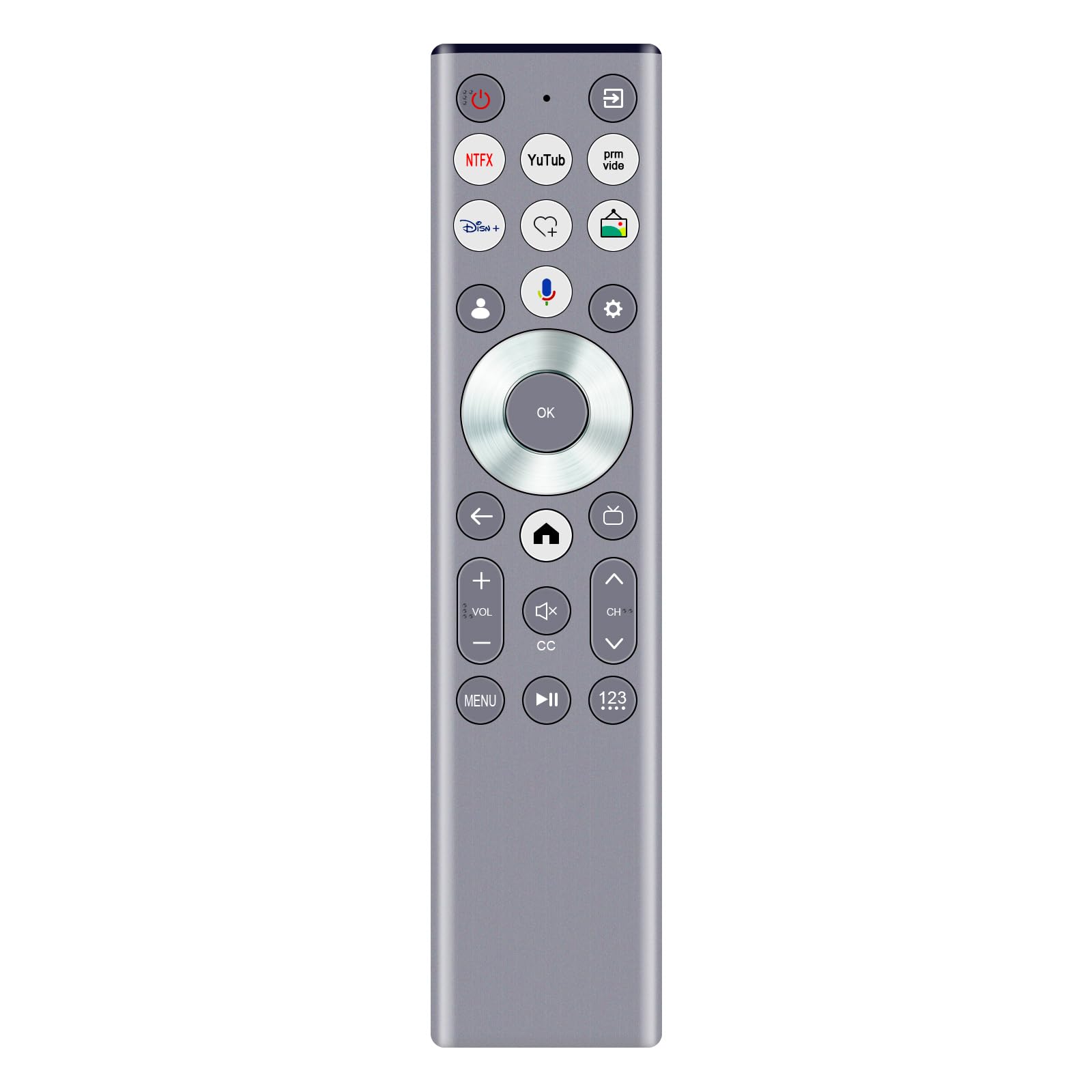ERF6G80H Telecomando di ricambio vocale -ALLIMITY- Adatto per Hisense Vision HDR Smart TV 2024 Modello S7N Canvas Series TV ERF6G80H Telecomando ERF6G80H 55S7N
