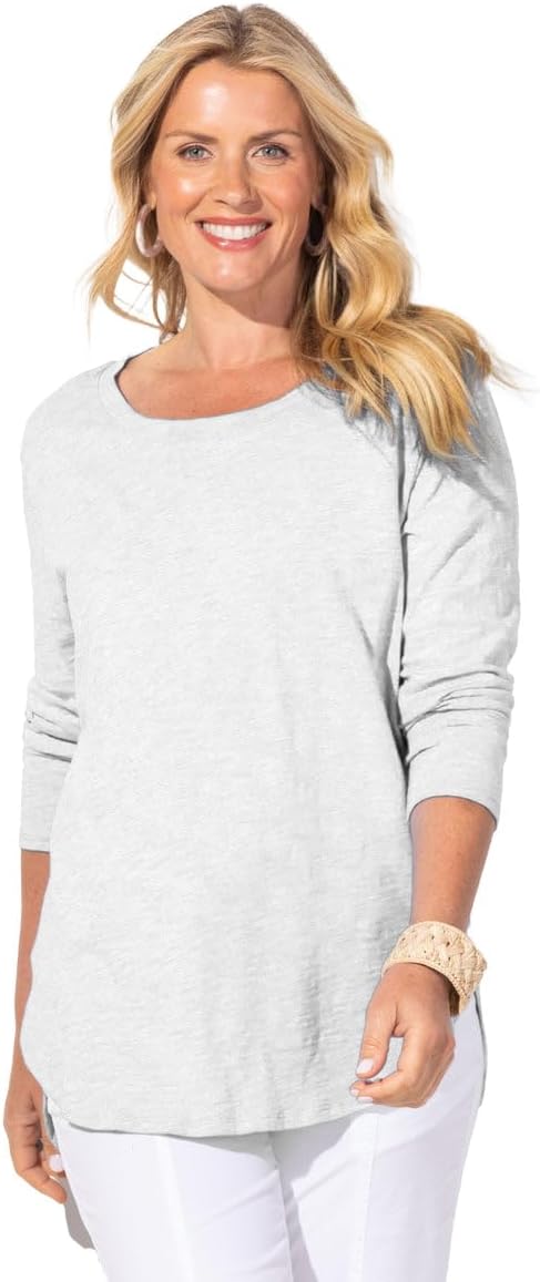 Escape by Habitat High-Low 3/4 Sleeve Top