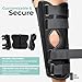 Alpha Medical 14” Long Adjustable Three Panel Orthopedic Knee Immobilizer – Supportive & Adjustable Side Panels – Knee Brace Stabilizer – Knee Immobilization L1830