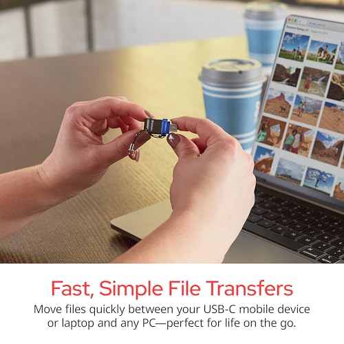Image of Verbatim 32GB Store 'n' Go Dual OTG USB 3.2 Gen 1 Flash Drive for USB-C Devices - 2 in 1 Type C Thumb Drive