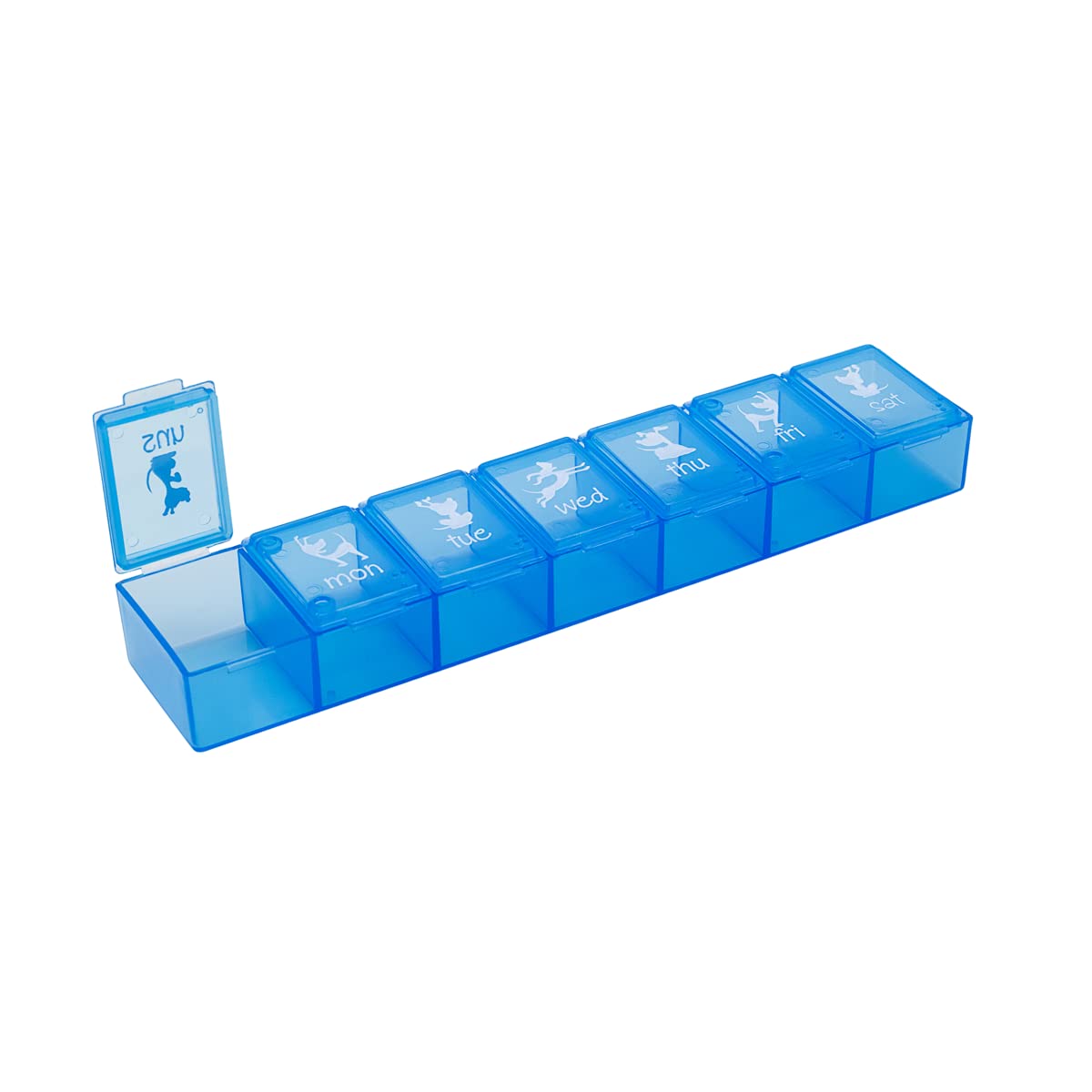 EZY DOSE Pets Weekly 7-Day Pill Case Medicine Planner Vitamin Organizer Box for Dogs Convenient and Easy to
