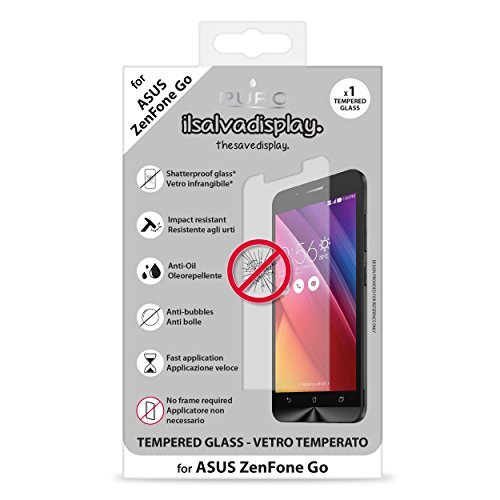 Puro SDGZFONEGOAS Film de Protection d'écran en Verre trempé pour ASUS Zenfone Go Transparent