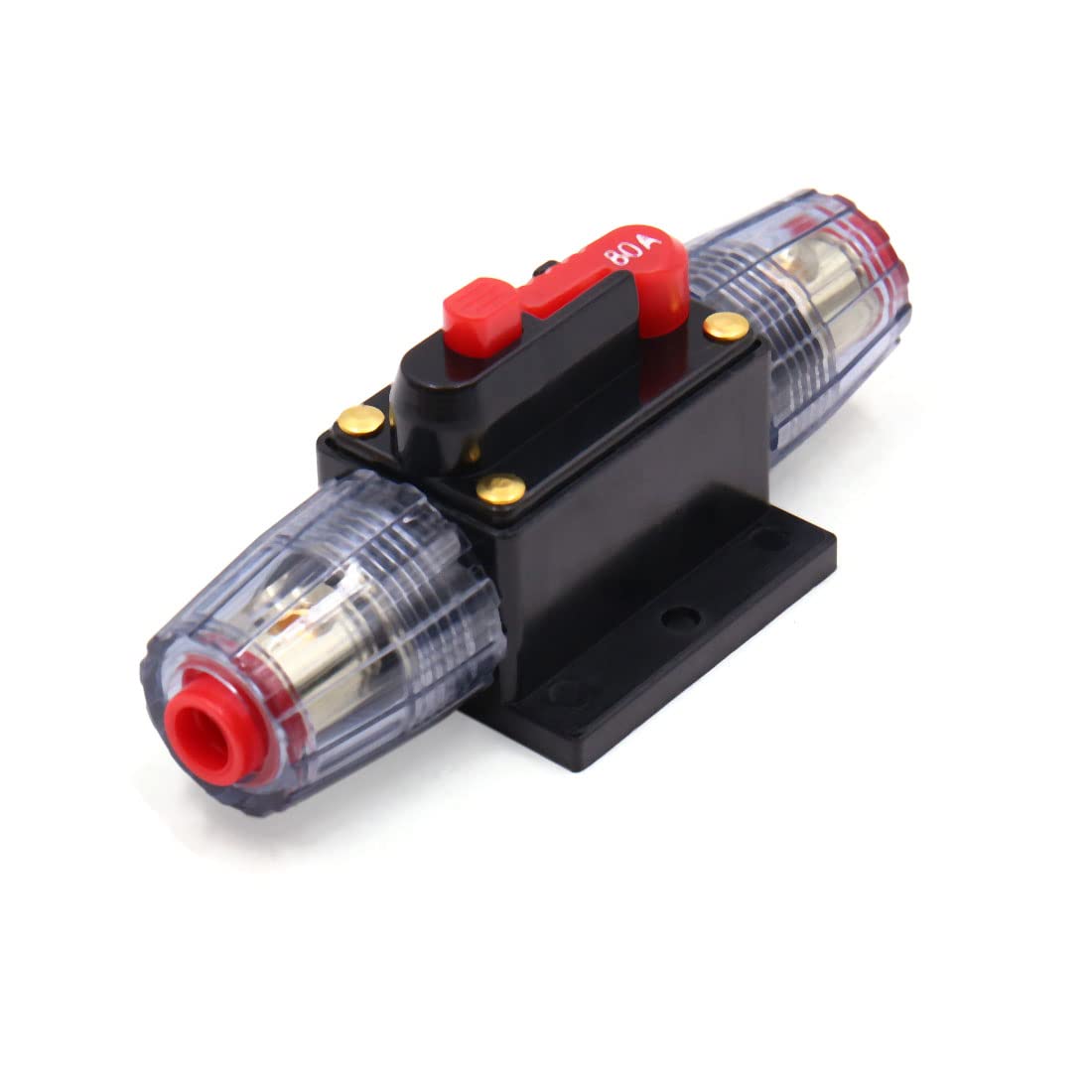 IEUMJNAT 80A Audio AGU Style Circuit Breaker Fuse Holder Amplifier Switch for Car Vehicle